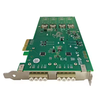 Adaptor Server serat SFP, Quad Port Gigabit dengan Chip Intel I350AM4 kartu NIC