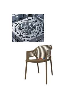 Moderne Groothandel Woonkamer Stapelbare Verticale Buitentuin Plastic Eetkamer Armleuning Stoel Schimmel - Product Image 2