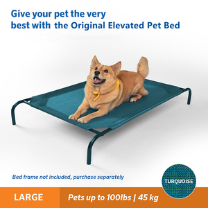 Gran oferta 2024, cojín portátil para perros, cama elevada, cuna, cubierta de repuesto, tubo de Metal elevado para acampar para mascotas, cama de lujo para perros - Product Image 2