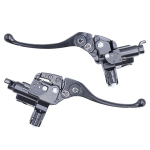 Maître-cylindre de frein de <span class=keywords><strong>moto</strong></span> de haute qualité avec système de stationnement, en alliage d'aluminium, piston de 14 mm et 12,7 mm, levier de frein hydraulique - Product Image 2