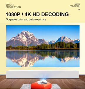 Projecteur intelligent pour la maison, mise au point automatique, correction de la distorsion trapézoïdale, cinéma maison, éducation, apprentissage, compatible 3D, Full HD, batterie intégrée, projecteur extérieur - Product Image 6