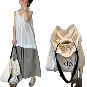 Xuerry Wholesale Small MOQ Nature Large Eco-friendly Reusable Custom logo Printed Tote <b>Bag</b> <b>Canvas</b> Cotton <b>Drawstring</b> Shopping <b>Bag</b> - Product Image 1