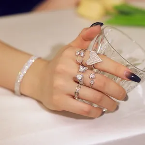 Dylam 2022 INS法国精品珠宝订婚纯银珠光戒指女性925结婚戒指