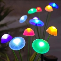 Lampe solaire LED méduse en gros pour l'extérieur, lumières colorées de Noël pour la décoration de pelouse et d'aménagement paysager