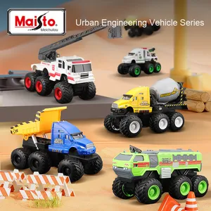 <span class=keywords><strong>Maisto</strong></span>/Mei Chi Tu <span class=keywords><strong>1</strong></span>:<span class=keywords><strong>18</strong></span> Camión Mezclador de Ingeniería Urbana de Aleación Fundida a Presión <span class=keywords><strong>Maisto</strong></span> Duradero para Niños - Coche Modelo con Ruedas Metálicas a Granel - Product Image 1