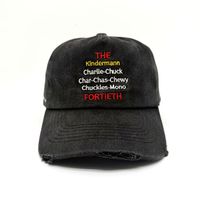 Casquette de baseball vintage délavée à 5 panneaux, best-seller transfrontalier, édition anniversaire événementielle, 100 % coton denim avec boucle