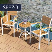 Vente flash 2026 Ensemble de table et de chaises de salle à manger en aluminium léger moderne pour l'extérieur, OEM commercial, patio, jardin, restaurant