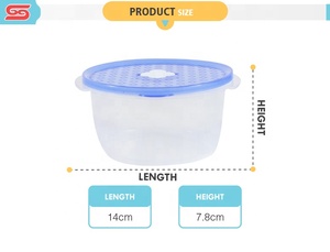 3-tamaño fresco mantener hermético PP contenedor de almacenamiento de alimentos de plástico con tapa - Product Image 4