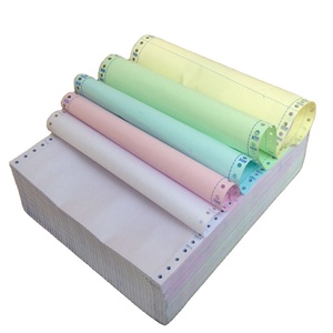 9-1/2x5-1/2 inch đồng bằng liên tục <span class=keywords><strong>NCR</strong></span> máy tính giấy 2 phần <span class=keywords><strong>carbonless</strong></span>-<span class=keywords><strong>ncr</strong></span>-giấy 75G 57x87cm 2ply theo toa - Product Image 4