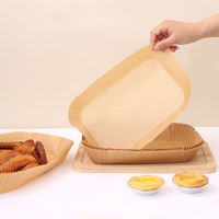 Verkaufsschlager Ruizhifa Umweltfreundliches Ölabweisendes Einweg-Backpapier für Heißluftfritteusen 36-40 GSM 8,5x5,5 Zoll