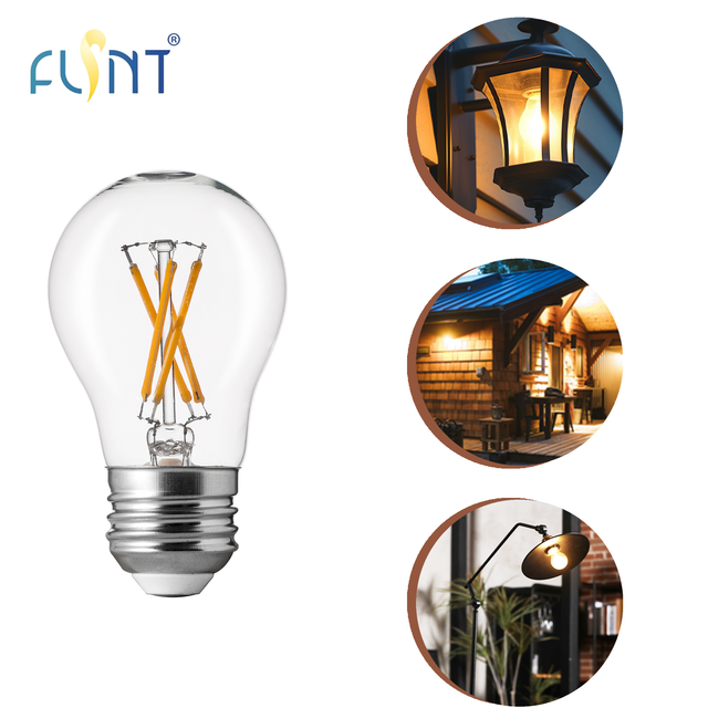 Wholesaler Edison LED Bulb E26 E27 AC Dimming Remote Control CRI90 Soft Warm White Glass Body for CE Certified Residential Use