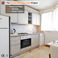 Solución de Gabinetes de Cocina Modernos GINO para Proyectos de Contratistas de Apartamentos y Programas de Suministro para Constructores