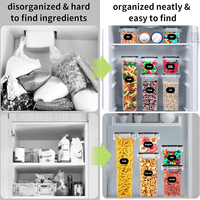 Boîtes de conservation alimentaire transparentes avec couvercles, ensemble de contenants de cuisine, boîte à céréales pour pâtes, nouilles, riz, collations, garde-manger