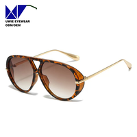 Lunettes de soleil pilote OEM personnalisées taille 62-13-132, anti-éblouissement UV400 pour adultes unisexes, fabricant chinois