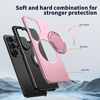 360 °   Funda Giratoria con Soporte para Teléfono Samsung S26 Ultra S25 FE S24 Plus S23 A05 A16 A17 A26 A27, Magnética y Anti-Caídas