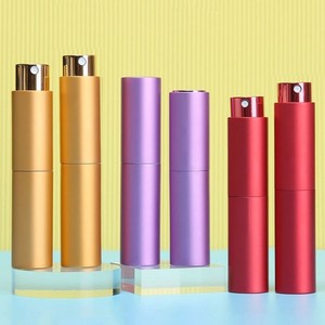 Wholesale 10ml Empty Aluminum Twist up <b>Perfume</b> <b>Atomizer</b> Packaging Black Purple Aluminum Travel <b>Refillable</b> <b>Perfume</b> Spray Bottle - Product Image 5