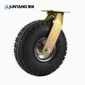 Roue pivotante pneumatique industrielle 8/10 pouces en caoutchouc gonflable, personnalisable, support OEM, diamètre de roue, pièces pour conteneurs - Product Image 3