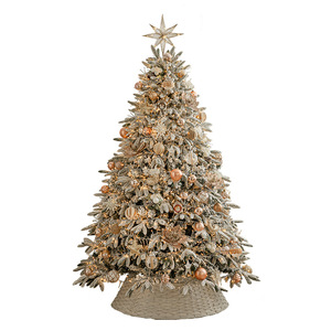WH STC23 New Luxury Encrypted PE Mixed Leaf Woven Base Warm White <b>LED</b> <b>Lights</b> Indoor Use Christmas <b>Tree</b> Package Home Decorations - Product Image 6
