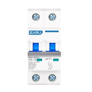 Mini Interruptor de Circuito Solar L7 MCB 2P DC 1000V AC230V, Protección Contra Sobrecarga, Protección Contra Cortocircuitos, Interruptor de Batería, Fotovoltaico - Product Image 1