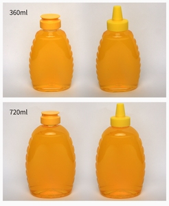 MAYSURE PET Materials 380ml 12OZ Pot en plastique transparent pour la cuisine Pot à presser pour sauce au miel avec bouchon en plastique - Product Image 4