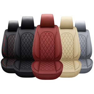 Cojín de Asiento de Cuero de Alta Gama para Automóvil, Protección Personalizada, Universal para las Cuatro Estaciones, Compatible con <span class=keywords><strong>Amazon</strong></span>, 5 Asientos, Incluye Asientos Traseros - Product Image 1