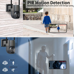 Intelligente Zonne-Energie 4mp Ip <span class=keywords><strong>Dome</strong></span> <span class=keywords><strong>Camera</strong></span> Ptz Pan/Tilt Pir Detectie Ip65 Waterdicht Netwerk Beveiligingscamera Systeem - Product Image 5