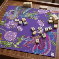 Matras Mahjong Amerika Profesional Dragon dengan Anti-selip Tahan Air 3mm 33 inci dengan Tas Penyimpanan Berkualitas Tinggi