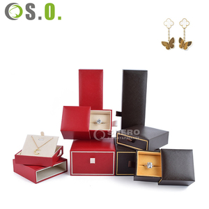 Wholesale Luxury Red Black Jewelry Box Set Limitation Leather Paper with Plastic Insert for <b>Ring</b> Necklace Display Factory Direct - Product Image 6