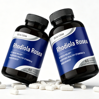Capsules de Rhodiola Rosea Marque Blanche – Supplément Adaptogène à base de Rosavines et Salidroside pour la Concentration et la Clarté – Qualité Alimentaire Végétalienne pour Adultes – 60 Gélules