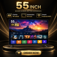 Televisor Inteligente Android WiFi 4K de 55 Pulgadas Zheng Xiang con Pantalla LED Interactiva para Entretenimiento en el Hogar