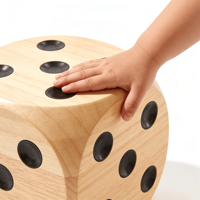 Jeu de dés géants en bois personnalisé avec logo, jeu de Yardzee d'extérieur avec sac de rangement pour cartes de scores, idéal pour les fêtes de famille, le camping, vente en gros, OEM