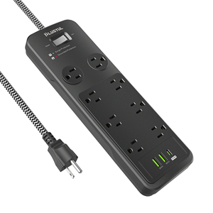 Biểu Tượng Tùy Chỉnh Mỹ Canada 8 Cửa Hàng Độc Lập Thiết Lập Lại Chuyển Đổi Thanh Điện Pd 30W Bảo Vệ Tăng An Toàn Trẻ Em Điện Dải Với Loại C USB - Product Image 4