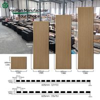 Paneles Acústicos de Madera con Chapa de Madera Técnica Moderna HAORAN, con Aislamiento Acústico Ecológico para Decoración de Hogar y Oficina