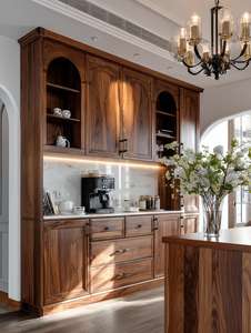 Système d'armoire complet avec portes coulissantes et panneaux muraux assortis de la même couleur, armoire moderne - Product Image 6