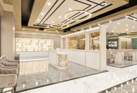 Mobilier de salon de manucure de luxe sur mesure, grand format, avec éclairage LED durable, pour la décoration de centres de beauté, spas, centres commerciaux et salons de manucure.
