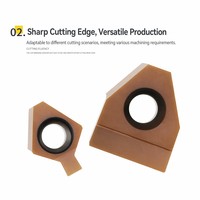 Fraiseuse CNC à rainures internes avec lame à insert carbure DW6 pour l'usinage de rainures aveugles, de cannelures et d'arbre à cannelures