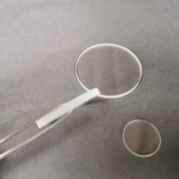 Lentille en verre transparent pour instrument de laboratoire OEM, lentille en verre flotté rond trempé, panneau de verre transparent carré ou rond pour montre