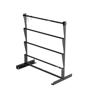 Estante de almacenamiento de cintas montado en la pared con soporte para papel de regalo, organizador de suministros para floristería y manualidades, acabado con recubrimiento en polvo - Product Image 5