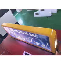 Panneau d'affichage de voiture double face Pantallas Écran publicitaire vidéo HD sans fil Taxi Top Led Display