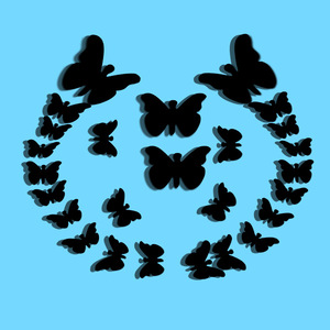 Butterfly Mirror <b>Wall</b> Stickers 25 Pieces Acrylic Removable Modern Home <b>Decoration</b> Circular Shape - Product Image 2