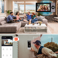 Sonnette vidéo intelligente Tuya 7'' couleur 1080P avec interphone mains libres, résistante à l'eau et détection de mouvement pour la sécurité des villas et des maisons