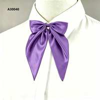 Nœud Papillon Long Rose, Violet et Doré Personnalisé en Polyester Recyclé Certifié GRS pour Femme – Fabricant de Nœuds Papillon