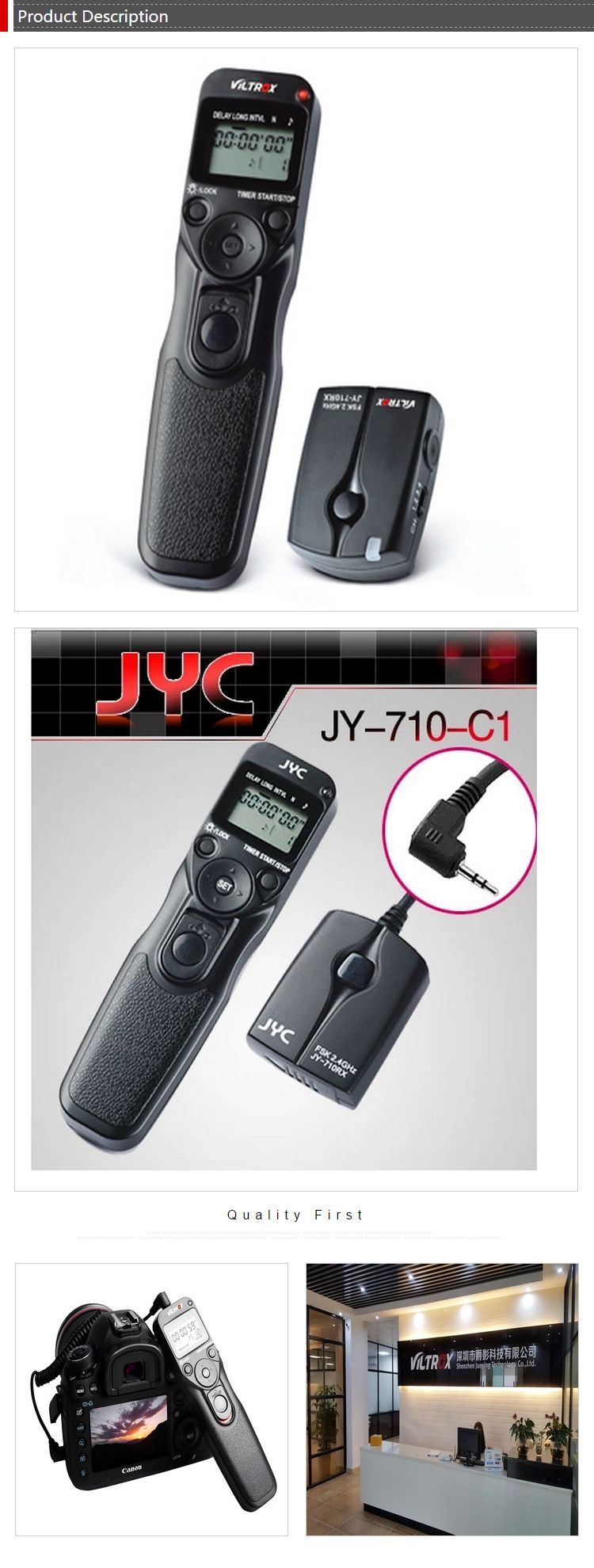 Viltrox JY-710-N1 Wireless Digital Timer Remote Controller for Nikon