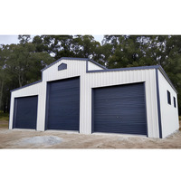Bâtiment préfabriqué d'atelier de structure métallique de kits de hangar en métal d'entrepôt d'immobiliers