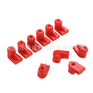 Winning Journey Boucle en plastique rouge 1,2 cm x 2 cm pour fixation de spoiler arrière de voiture Opel Vauxhall - Product Image 4