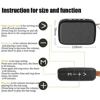 Altavoces Portátiles para Exteriores, BT 5.0, Mini Altavoz Oxford, Columna Inalámbrica, Reproductor de Música Estéreo 3D, Caja de Sonido Envolvente de Alta Fidelidad