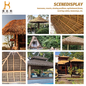 Bán buôn chống cháy không thấm nước tổng hợp rơm cọ Thái Lan mái thatch - Product Image 5