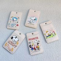 Porte-cartes minimaliste en cuir PU style Kawaii, étui vertical fin pour carte d'étudiant, impression de logo personnalisée en petite série