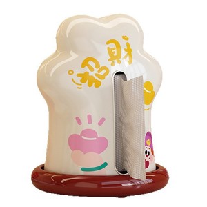 Cute Cat Paw Tissue Box For Desktop Living Room Bedroom Pull Out Tissues PP Material Lucky Design - Product Image 3