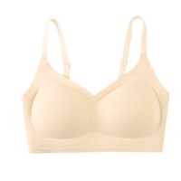 Soutien-gorge push-up sexy et confortable pour femmes à petite poitrine, bonnet 3/4, sans couture, en nylon et élasthanne, sans armatures, avec coussinets épaissis